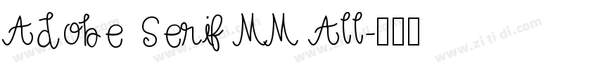 Adobe Serif MM All字体转换